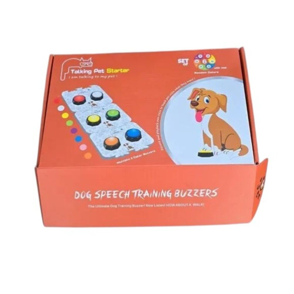 Recordable Dog Buttons for Communication set 6, DOG TRAINING PRACTICE!  ZWMBYN